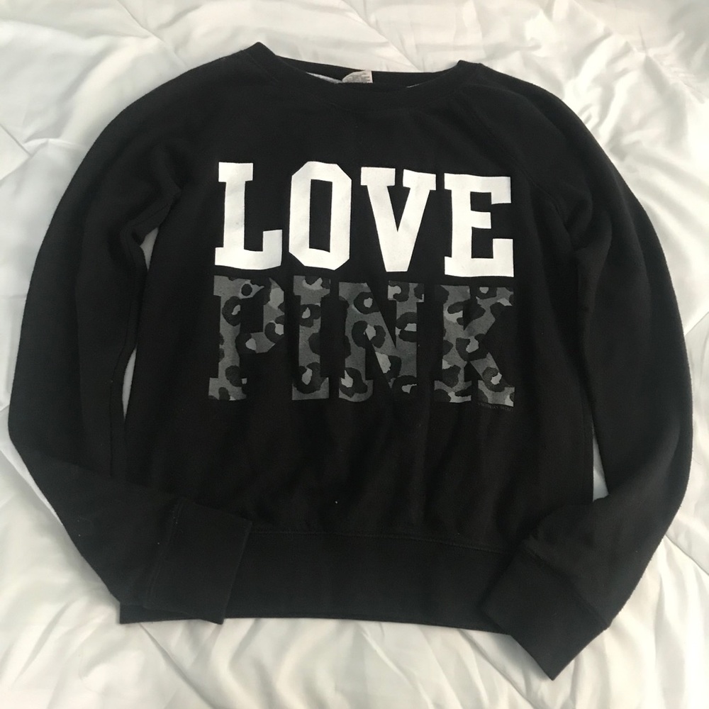 VS-Pink Black Sweatshirt